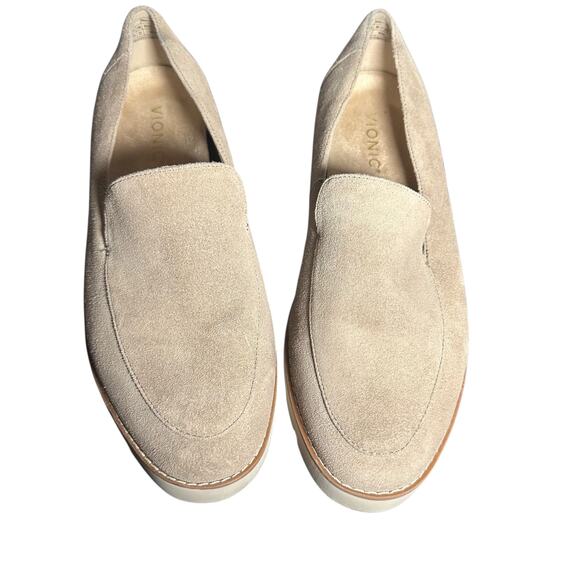 Vionic Kinsley Suede Slip-On Loafers Beige Women’s 8.5 Wide Comfort Shoes - Picture 3 of 9